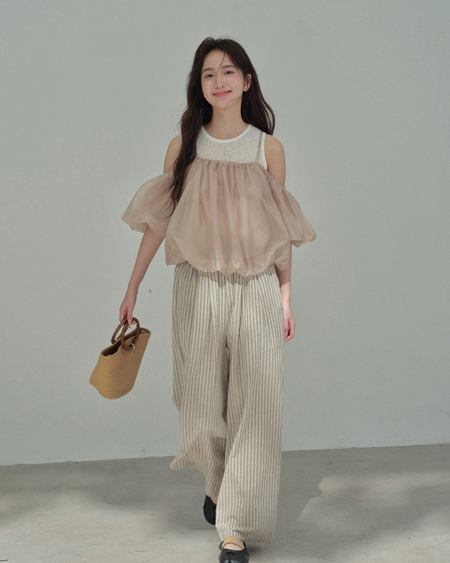 シフォンペタル・花びらトップス