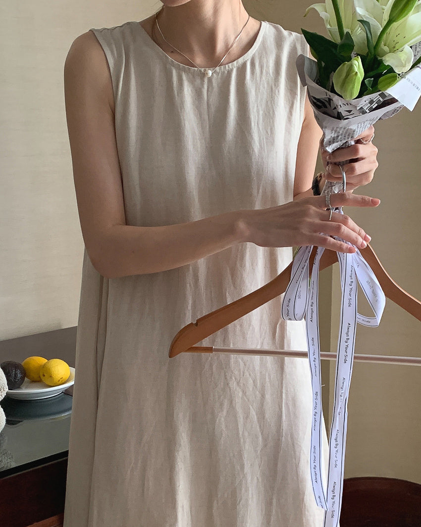 バックスリット・ARTライン ワンピース