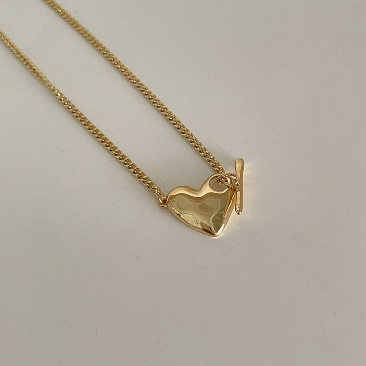 Heart Toggle Clasp necklace