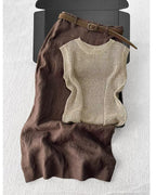 【セットアップ】〈summer knit〉スカートセット