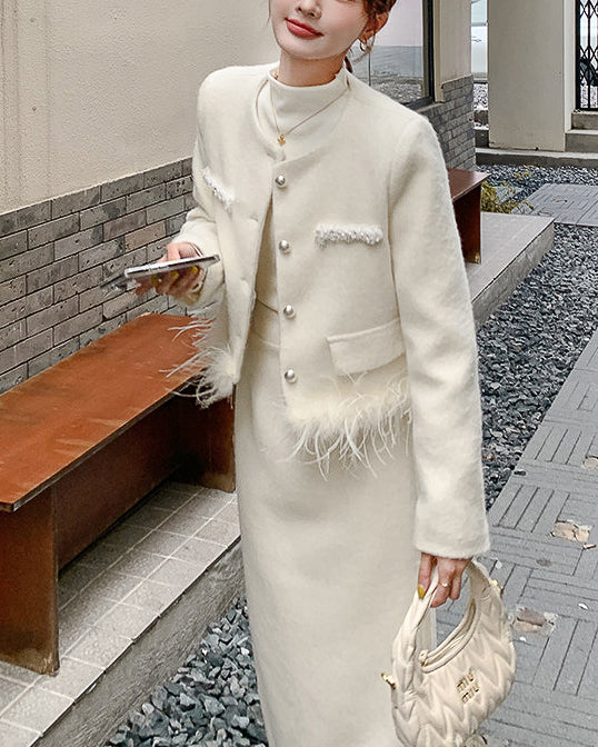 シークレットダウン・ノーカラーコート〜classical〜