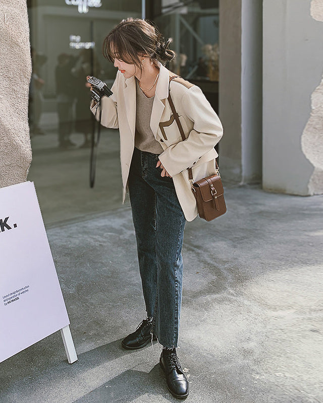 バイカラージャケット