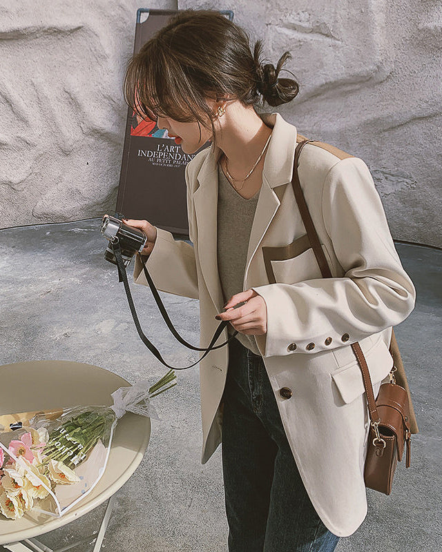 バイカラージャケット