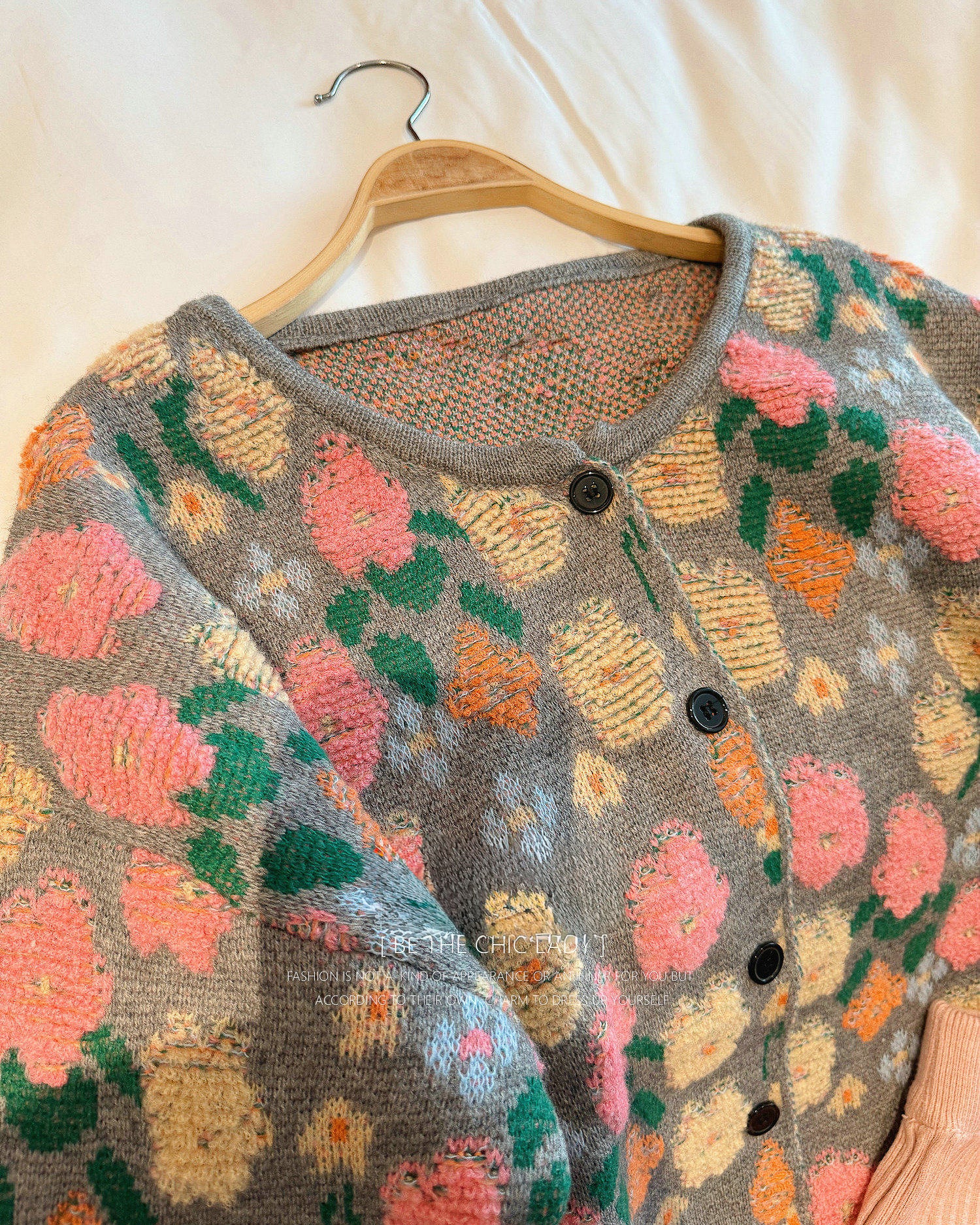 ROYAL FLOWER 刺繍ニット ジャケット