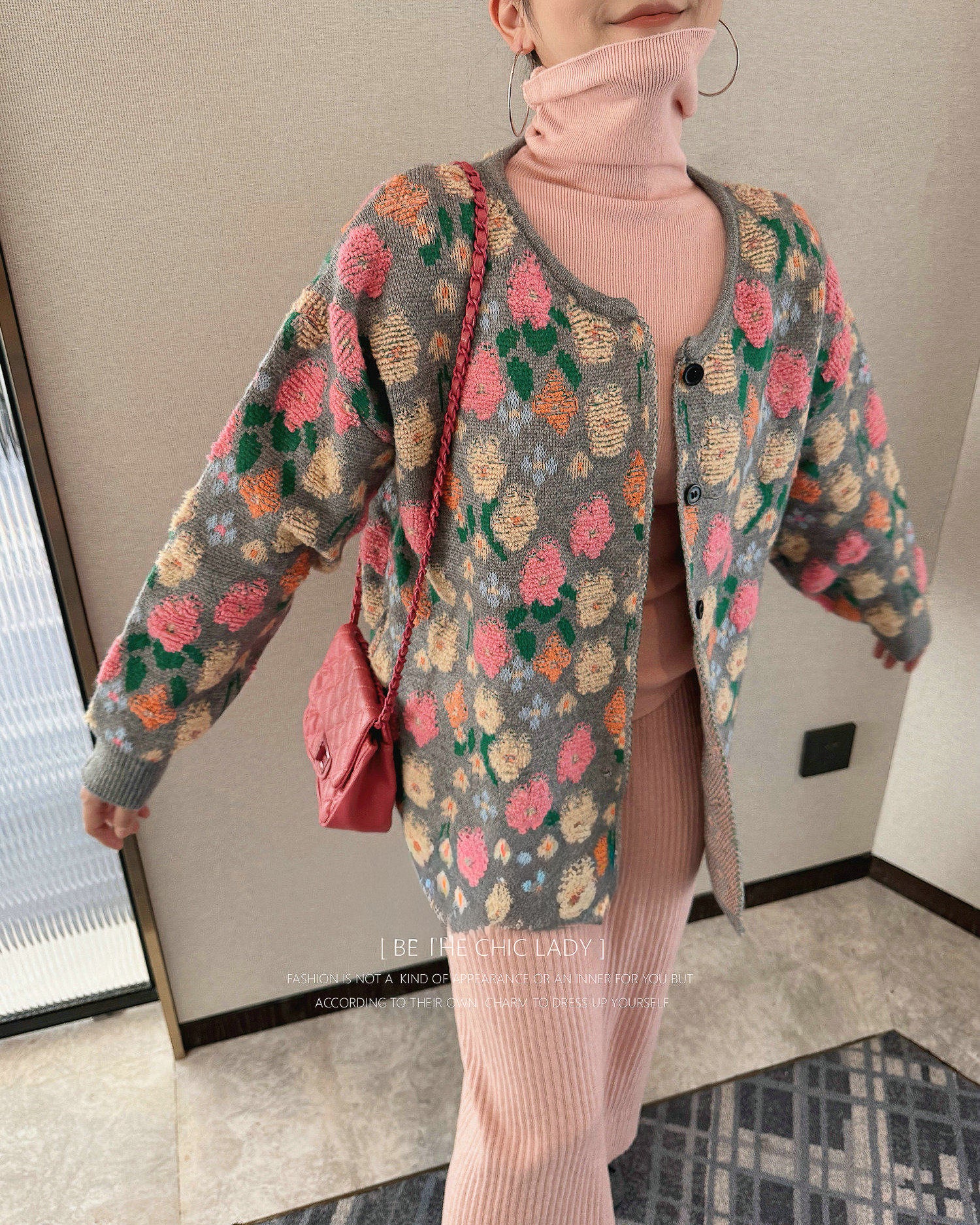 ROYAL FLOWER 刺繍ニット ジャケット