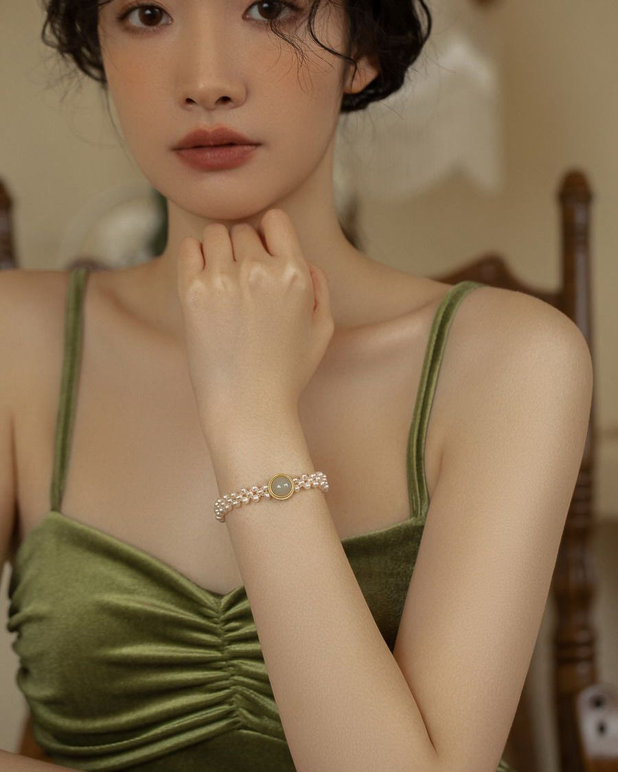 -classic-ウーブンパールブレスレット