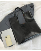 -square- レザーショルダーバッグ