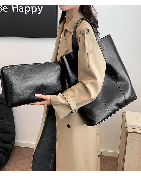 -square- レザーショルダーバッグ