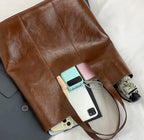 -square- レザーショルダーバッグ