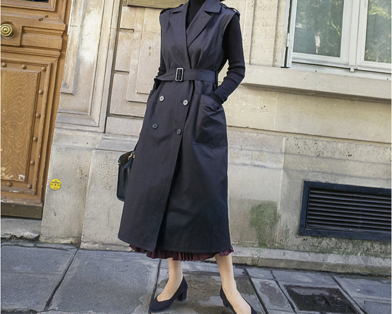 -paris-トレンチ ロングベスト〈2color〉
