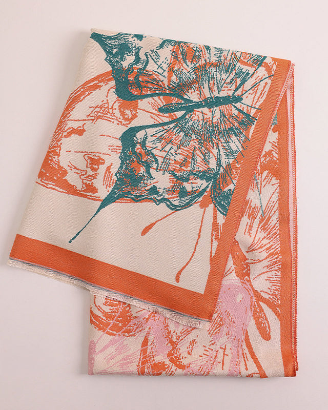 -butterfly- 大判アートストール〜華やぎ〜