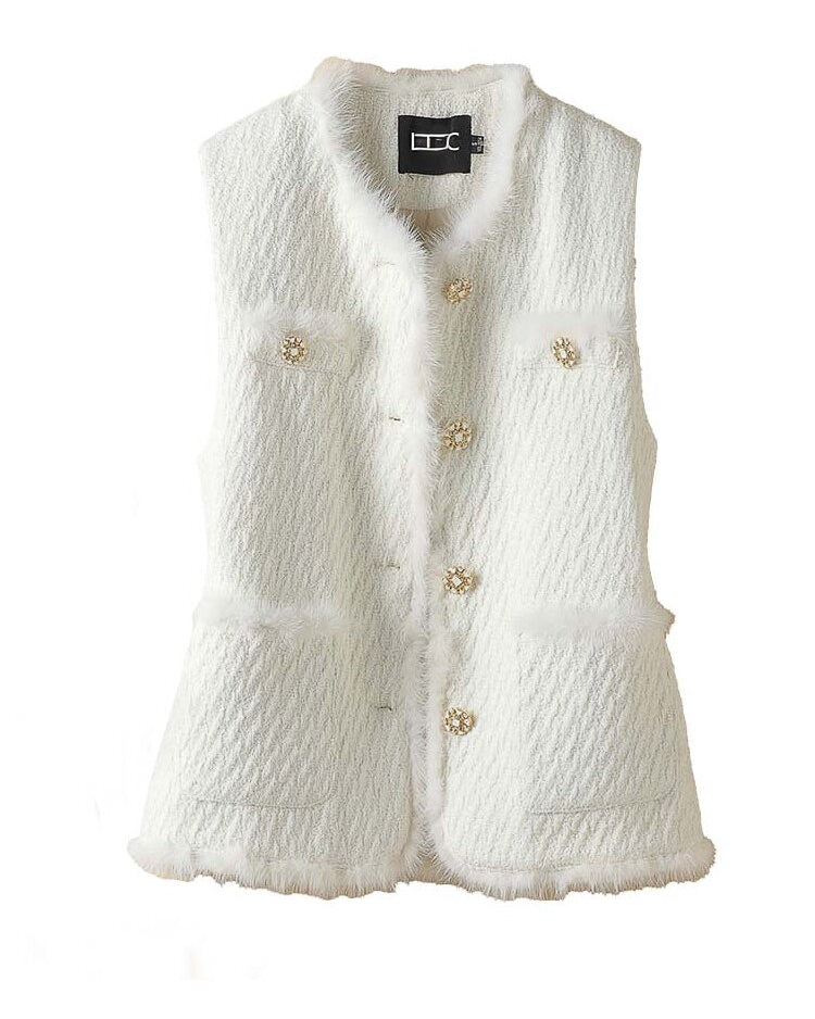 エレガント ダウンベスト〜上品な華やかさ〜