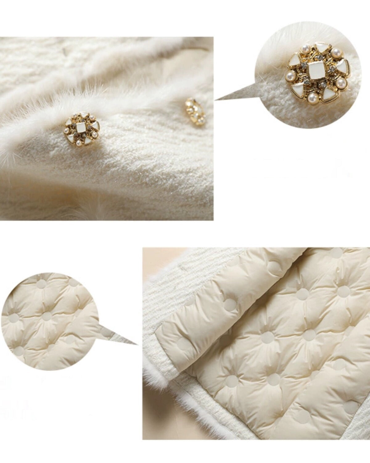 エレガント ダウンベスト〜上品な華やかさ〜