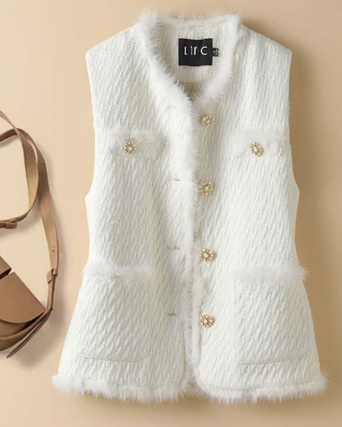 エレガント ダウンベスト〜上品な華やかさ〜