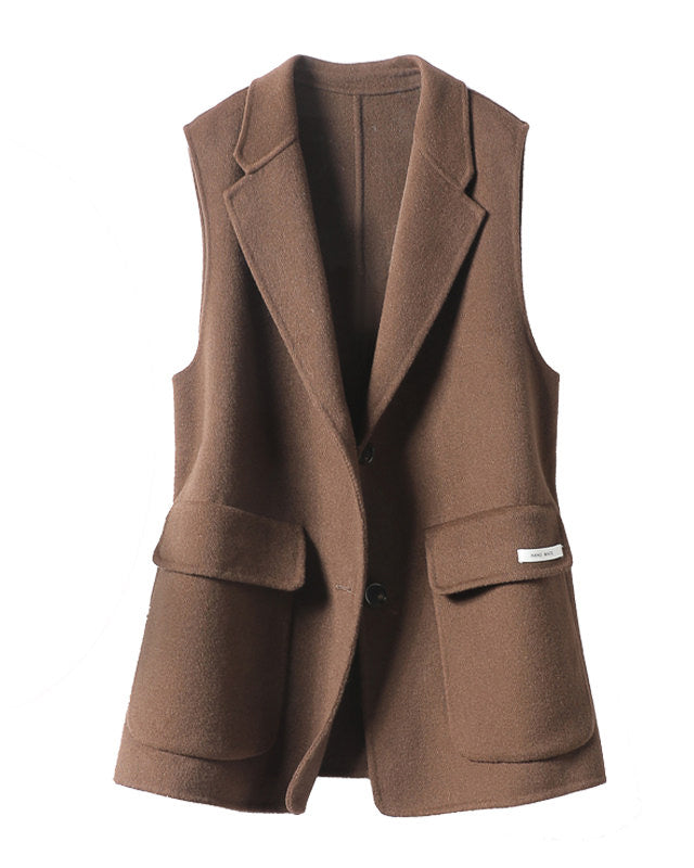 プレミアム エディターズ トレンチ風ベストコート