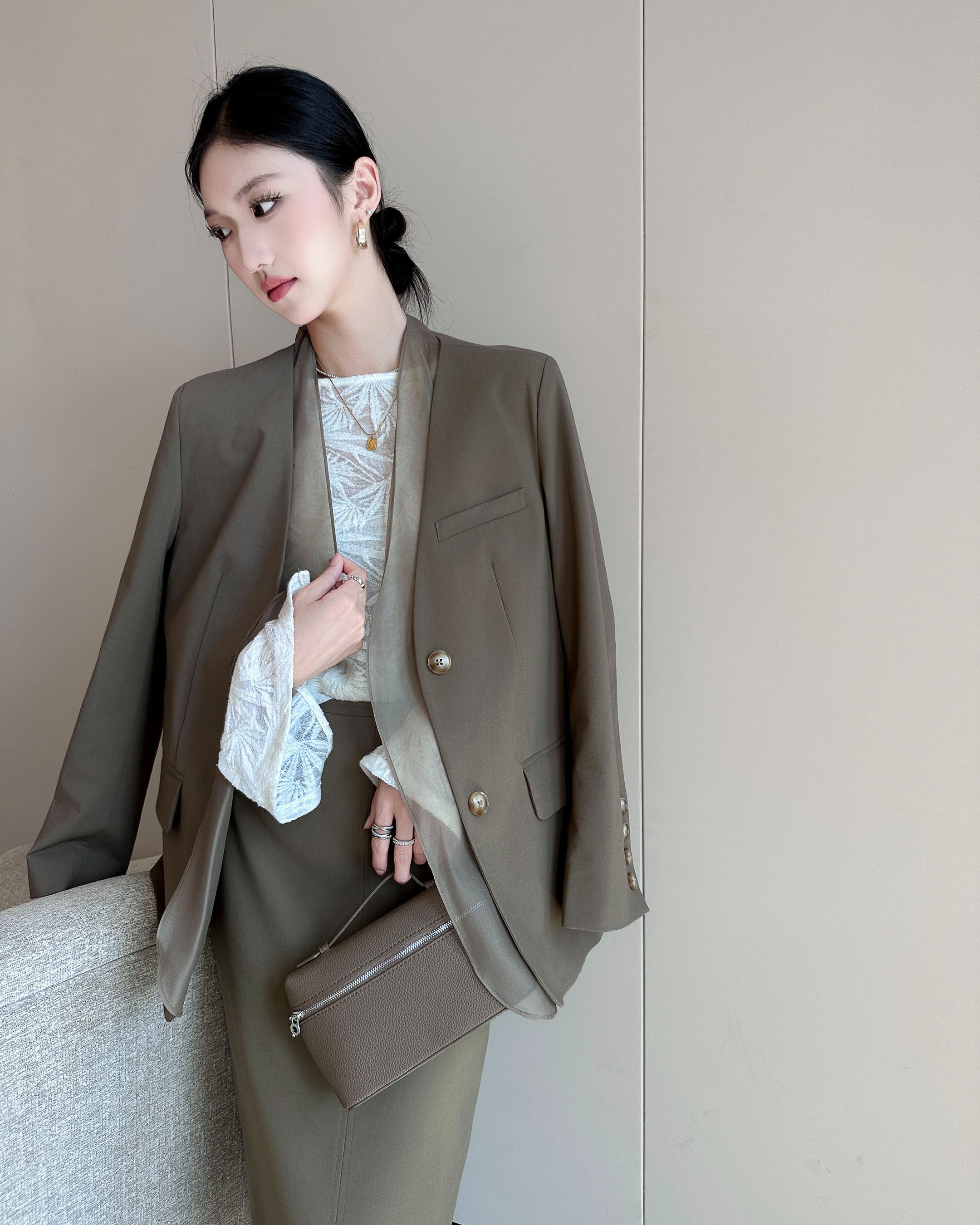 シアーレイヤード アルチザンジャケット