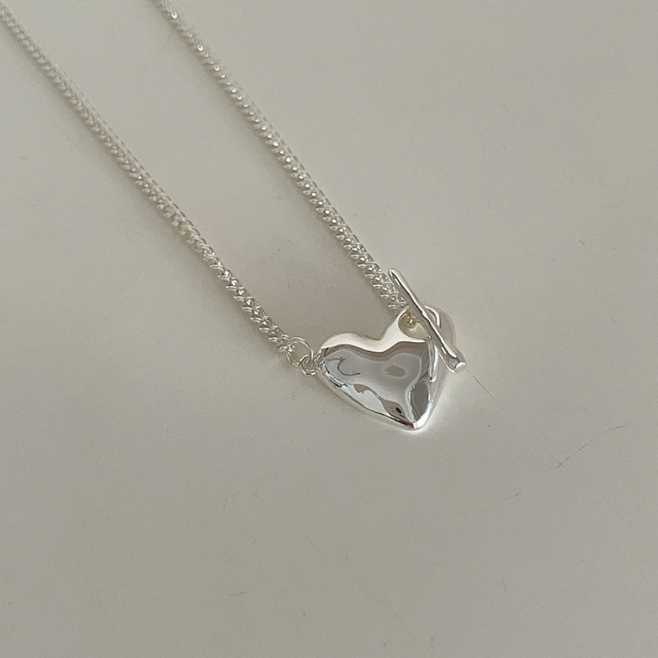 Heart Toggle Clasp necklace
