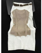 【セットアップ】〈summer knit〉スカートセット