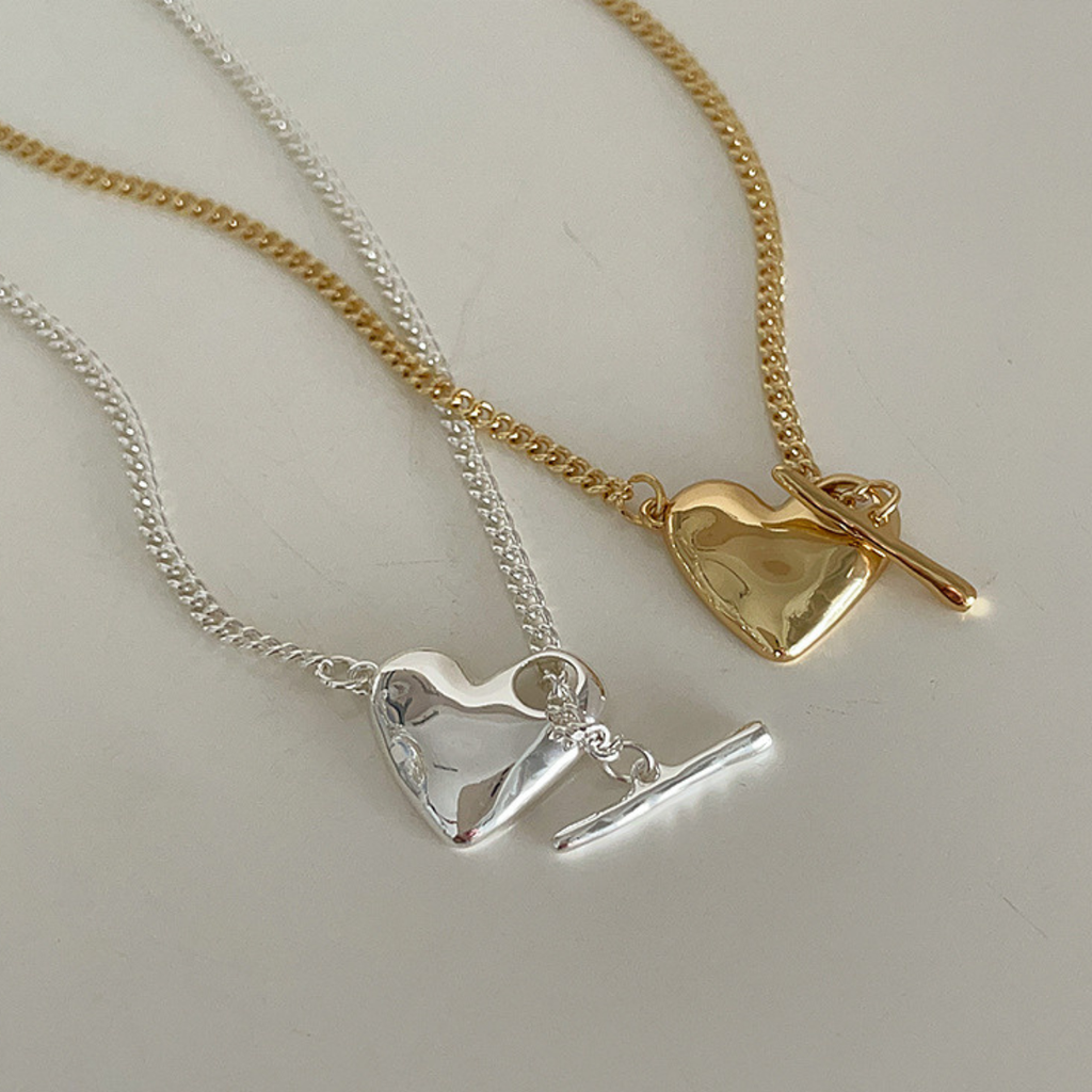 Heart Toggle Clasp necklace