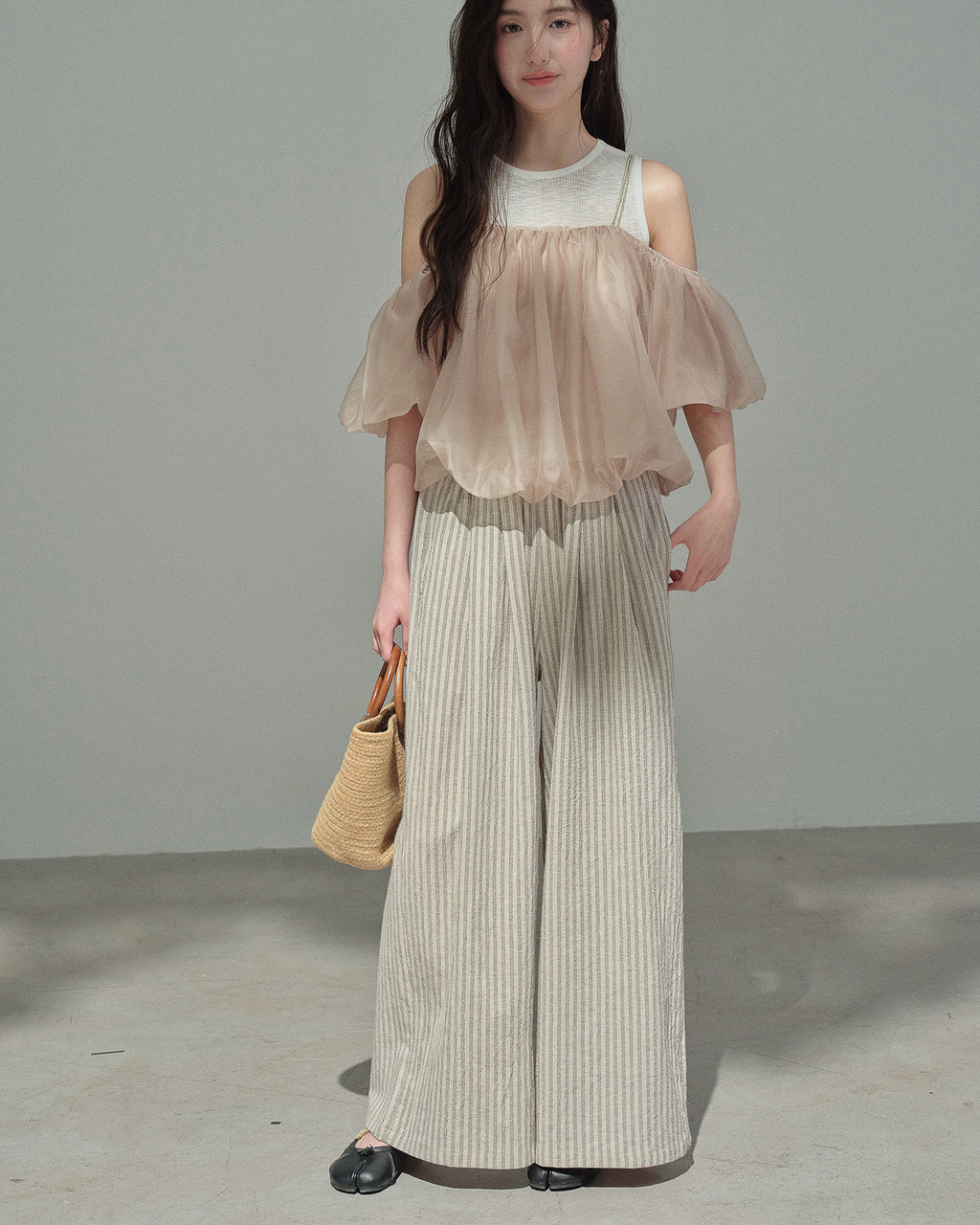 シフォンペタル・花びらトップス