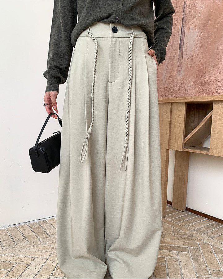 ツイストニット ワイドパンツ