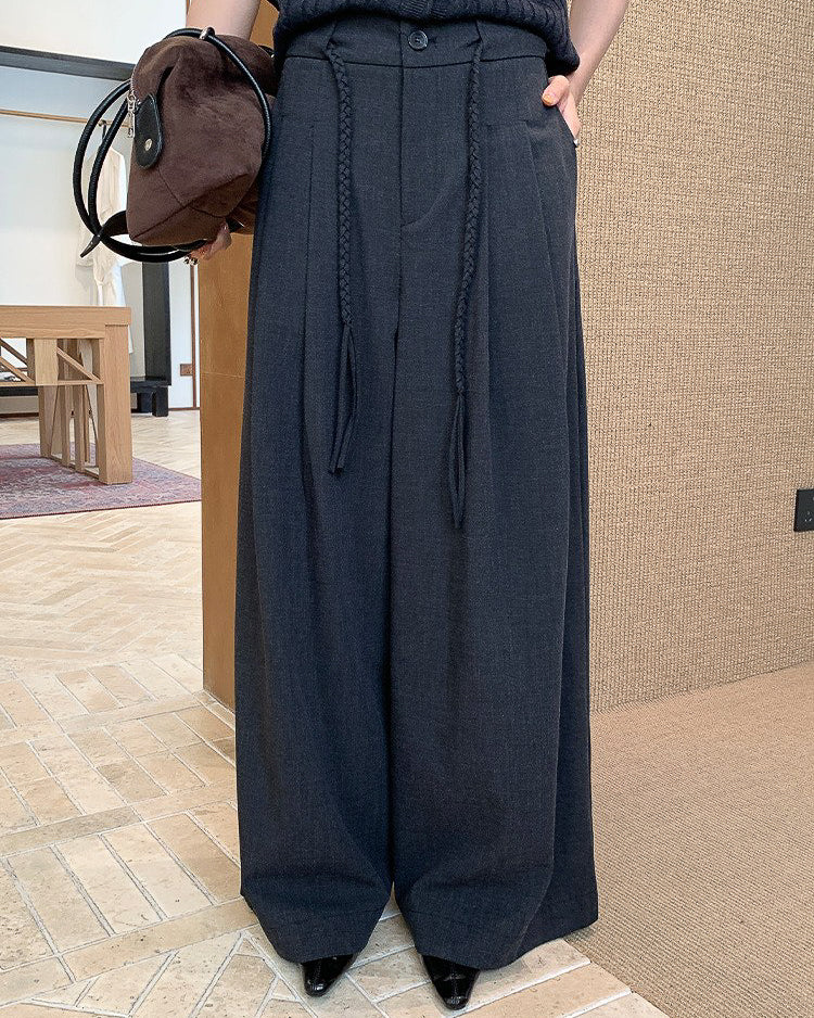 ツイストニット ワイドパンツ