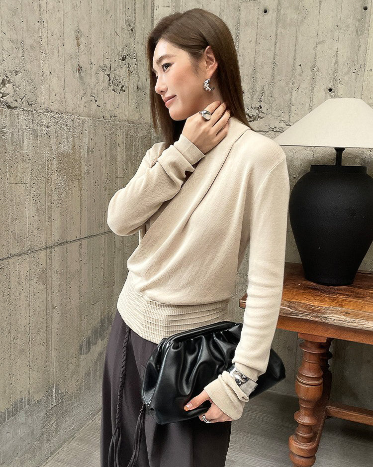 カシュクール Vネックニット