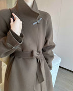 クラシカル バックルスタンドカラーコート