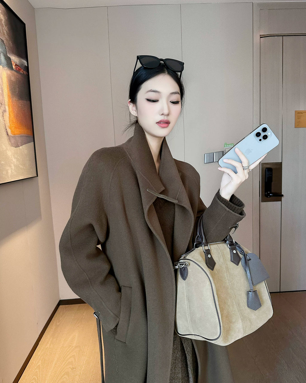 クラシカル バックルスタンドカラーコート