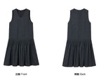 切り替えプリーツ ノースリーブワンピース