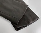 ノーカラー タイ付き ジャケット