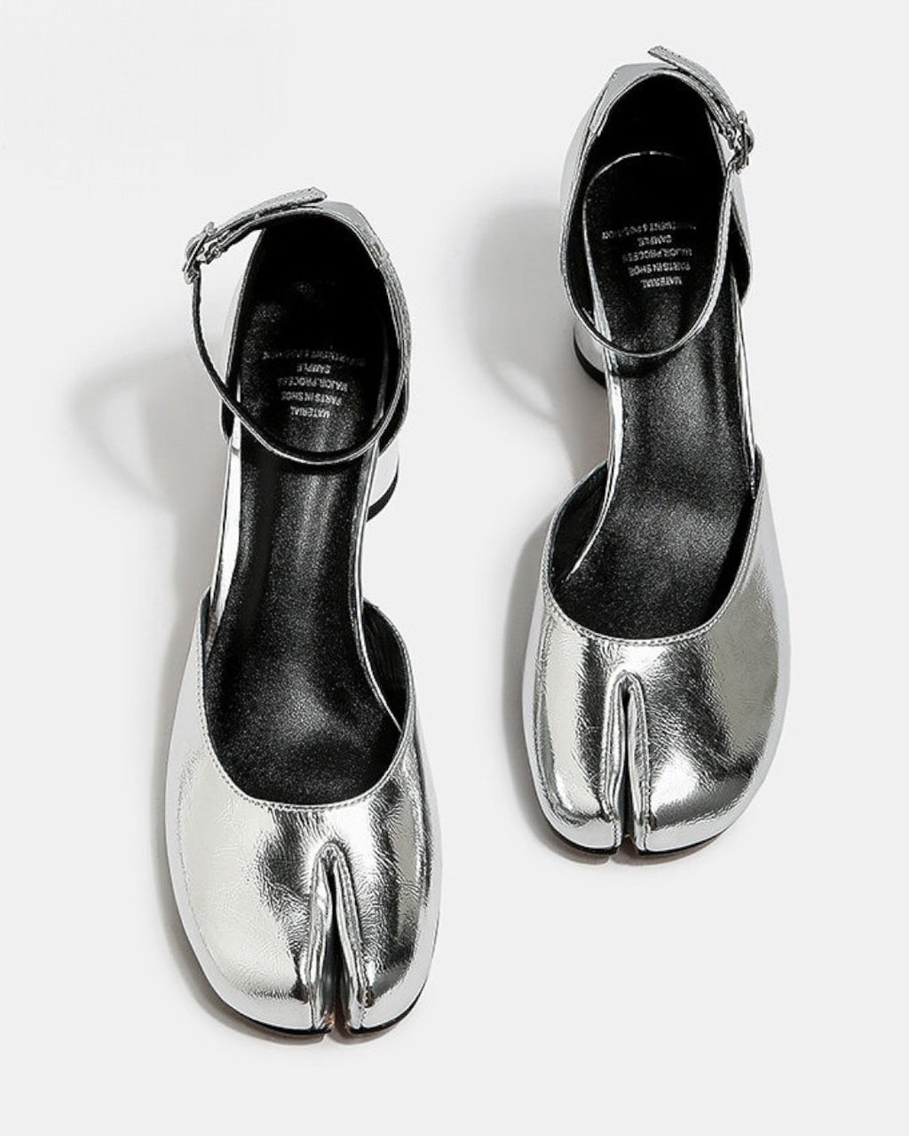 -miroir- アンクルストラップ セパレートパンプス