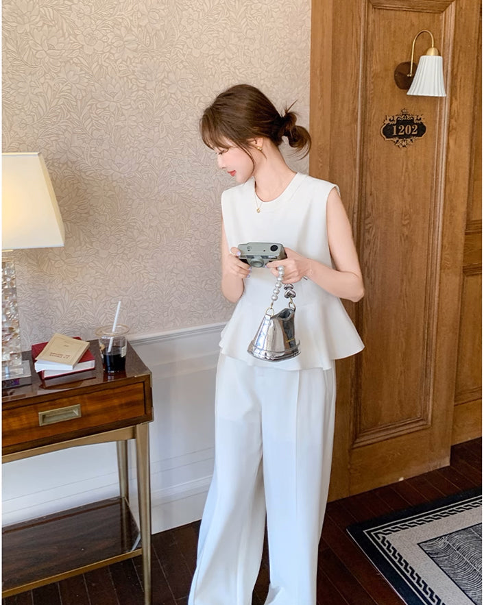 ラグジュアリーぺラムトップス パンツセット【セットアップ】
