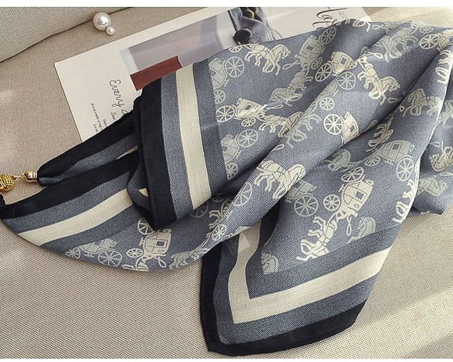 ラグジュアリー 大判スカーフ=classic= - ivonir