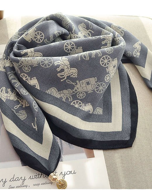 ラグジュアリー 大判スカーフ=classic= - ivonir