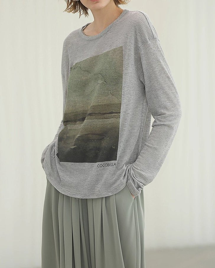 【COCOBELLA】プリントTee - 印象派 - ivonir