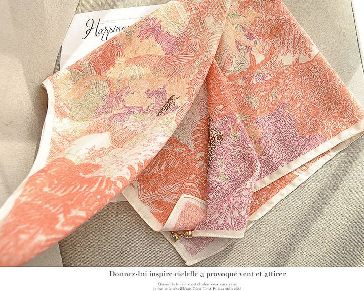 ラグジュアリー 大判スカーフ=HANABI= - ivonir