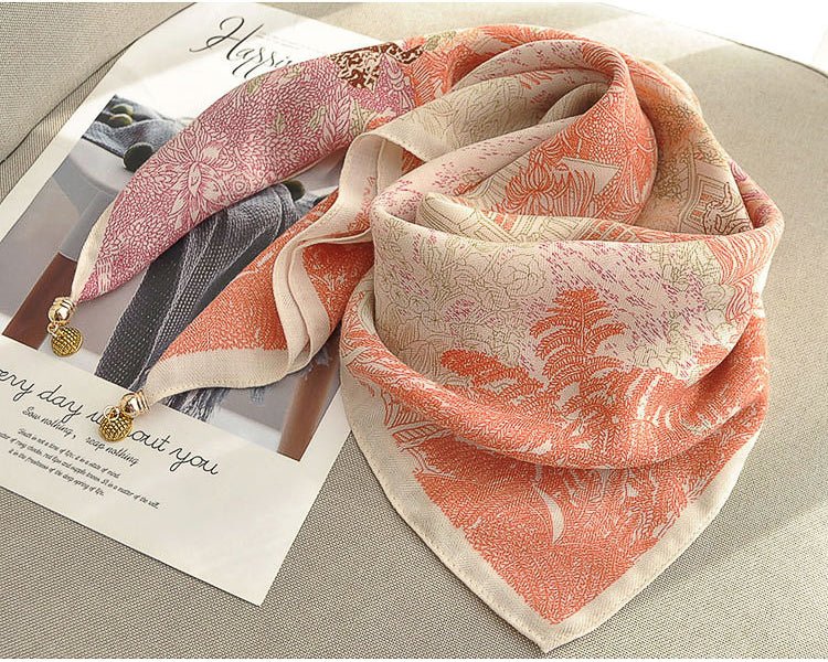 ラグジュアリー 大判スカーフ=HANABI= - ivonir