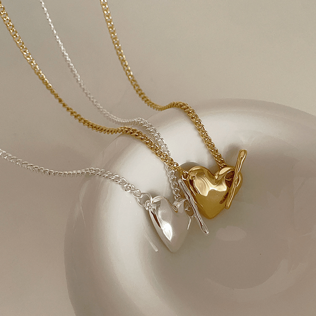 Heart Toggle Clasp necklace - ivonir
