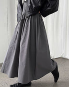 ドレープフレアスカート - ivonir