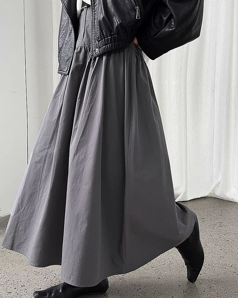 ドレープフレアスカート - ivonir