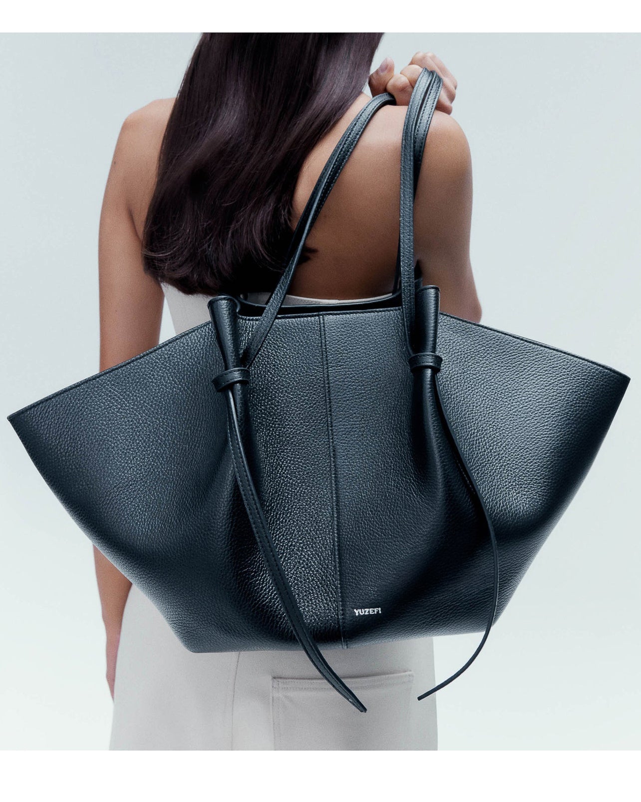 ノットディテール レザートートバッグ - ivonir