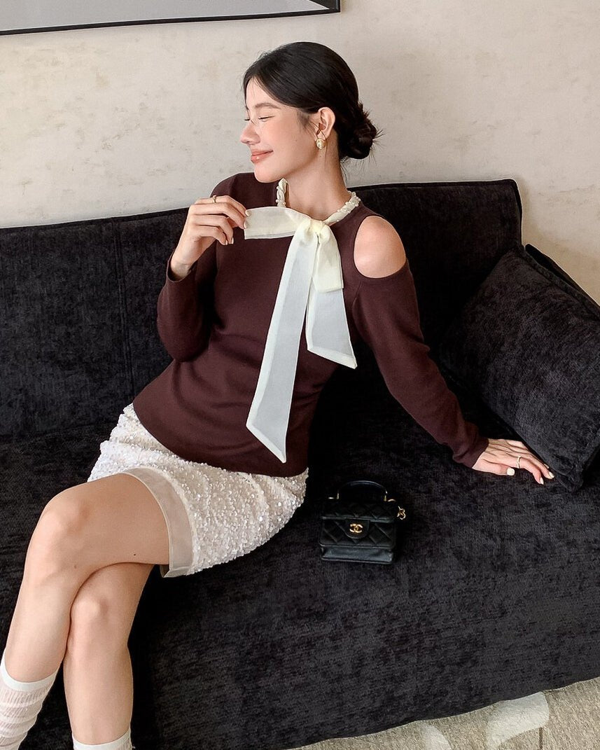 リボンフォーマルトップス - ivonir