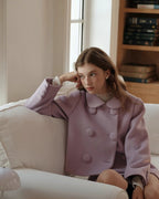 ラベンダーカラーショートジャケット【セットアップ可】 - ivonir