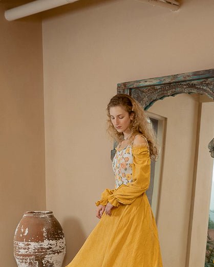 ヴィンテージ フラワーベスト - ivonir