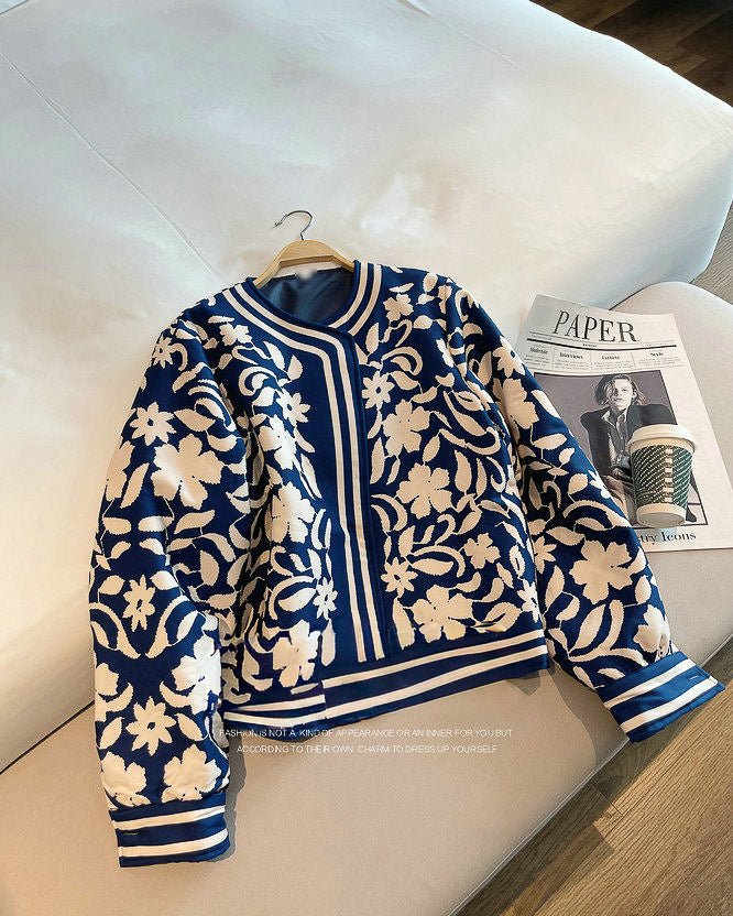 ロイヤルブルー フラワージャケット - ivonir