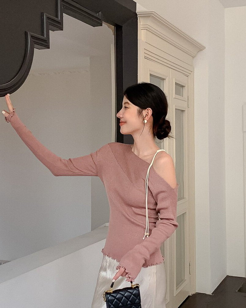 ワンショルダートップス - ivonir