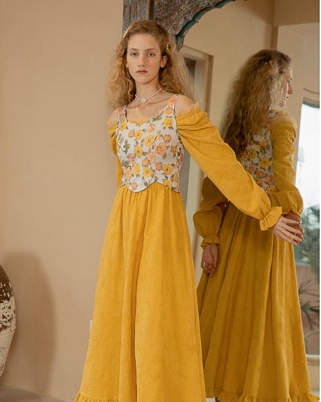 ヴィンテージ フラワーベスト - ivonir