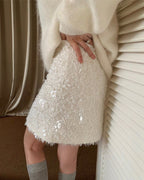 スパンコールシャイニースカート - ivonir