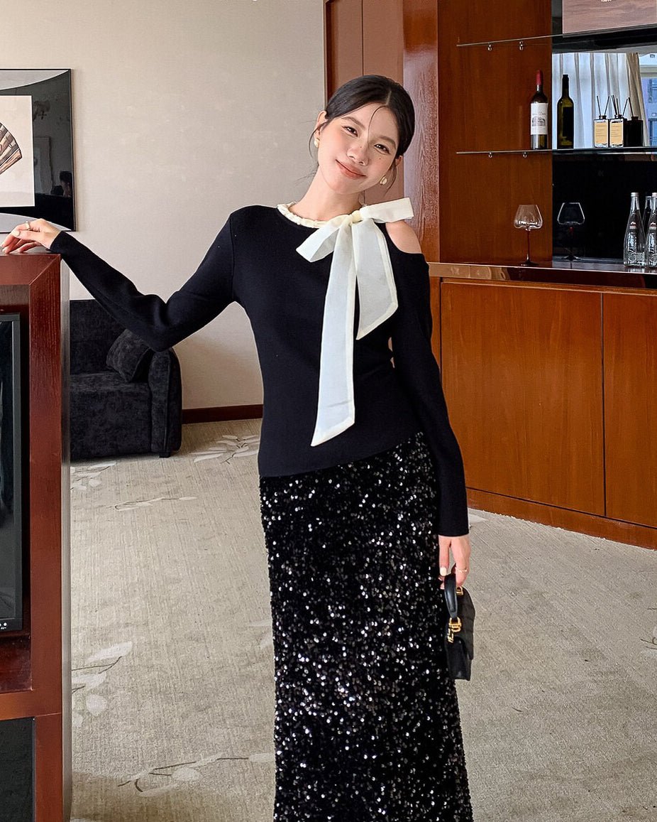 リボンフォーマルトップス - ivonir